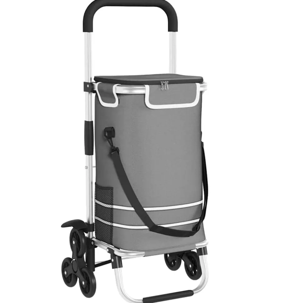 vidaXL Winkel trolley Grijs 47 x 39 x 100,5 cm Oxford stof
