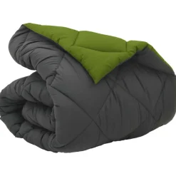 vidaXL Winter Dekbed Groen en Antraciet 135 x 200 cm Microfiber