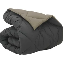 vidaXL Winter Dekbed Lichtgrijs en Antraciet 135 x 200 cm Microfiber
