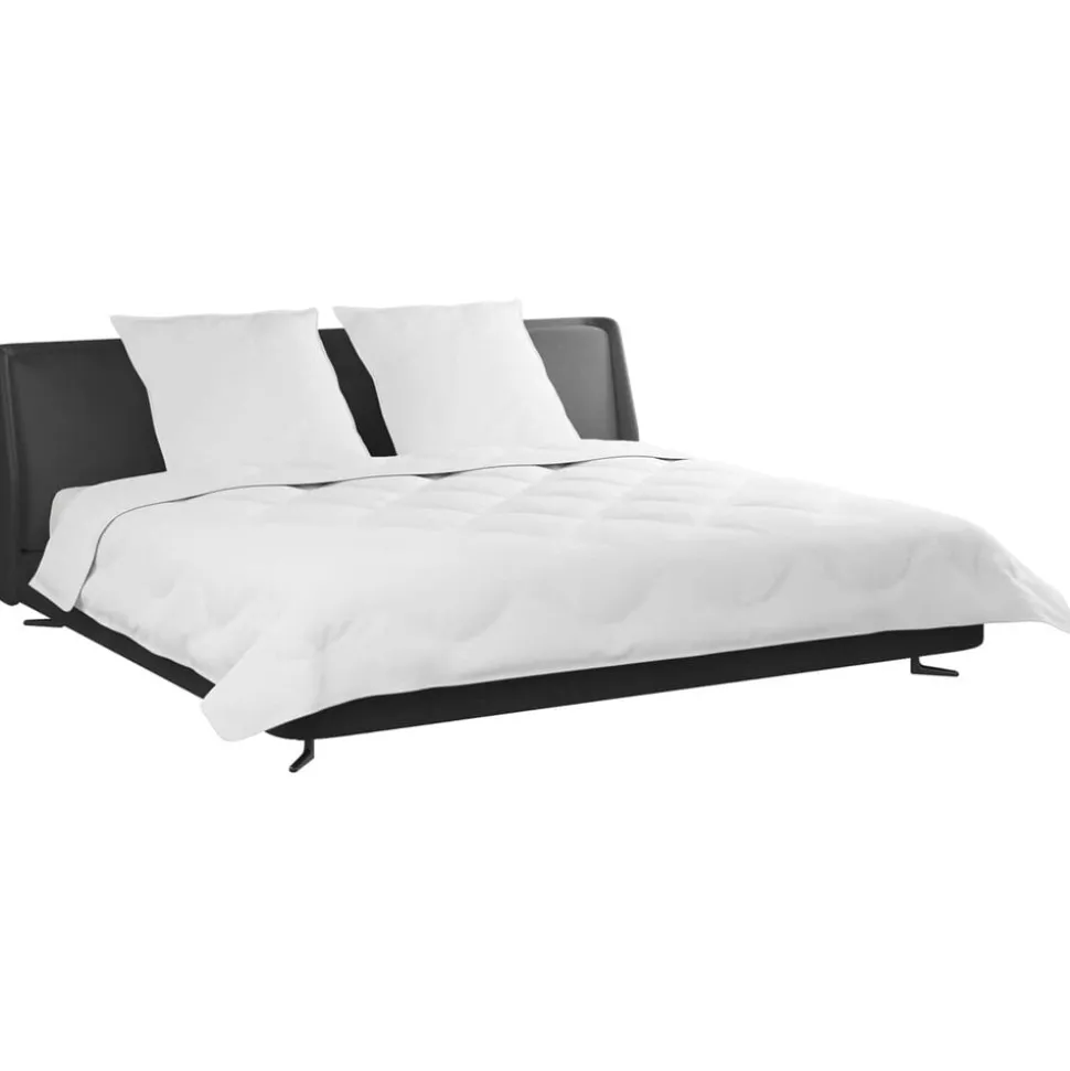 vidaXL Winter Dekbed met kussen 3 pcs Wit Microvezel
