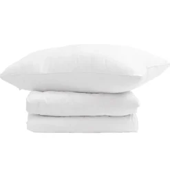 vidaXL Winter Dekbed met kussen 2 pcs Wit Donsveertjes
