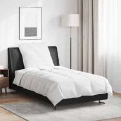 vidaXL Winter Dekbed met kussen 2 pcs Wit Donsveertjes