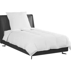 vidaXL Winter Dekbed met kussen 2 pcs Wit Donsveertjes
