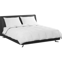 vidaXL Winter Dekbed met kussen 3 pcs Wit Donsveertjes