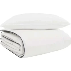 vidaXL Winter Dekbed met kussen 2 pcs Wit Donsveertjes