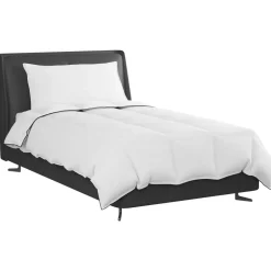 vidaXL Winter Dekbed met kussen 2 pcs Wit Donsveertjes
