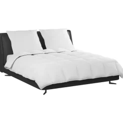 vidaXL Winter Dekbed met kussen 3 pcs Wit Donsveertjes