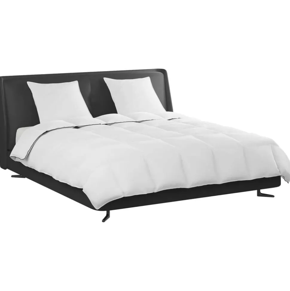 vidaXL Winter Dekbed met kussen 3 pcs Wit Donsveertjes