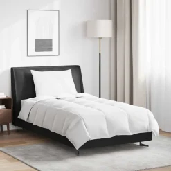 vidaXL Winter Dekbed met kussen 2 pcs Wit Donsveertjes