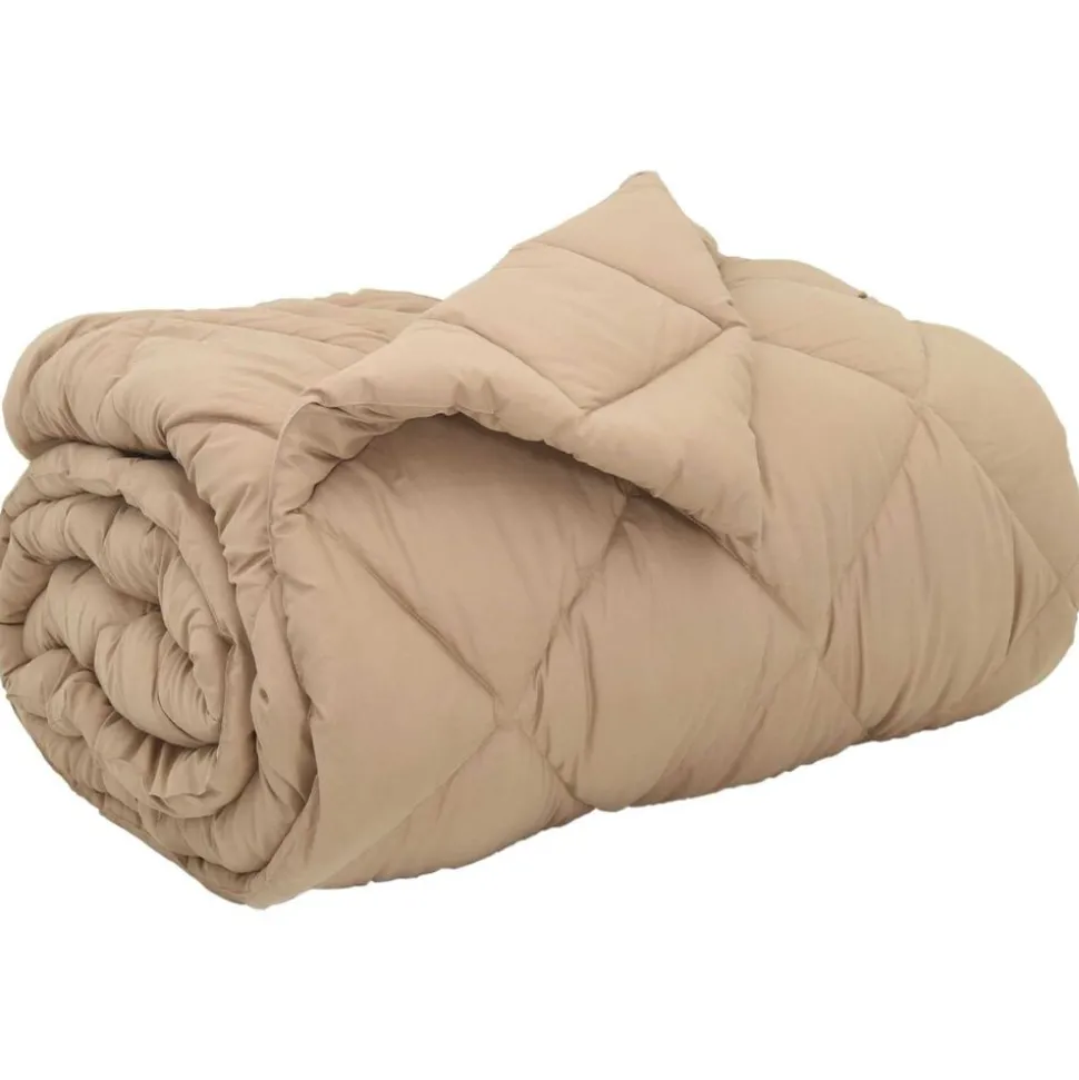 vidaXL Winter Dekbed Taupe 135 x 200 cm Microfiber