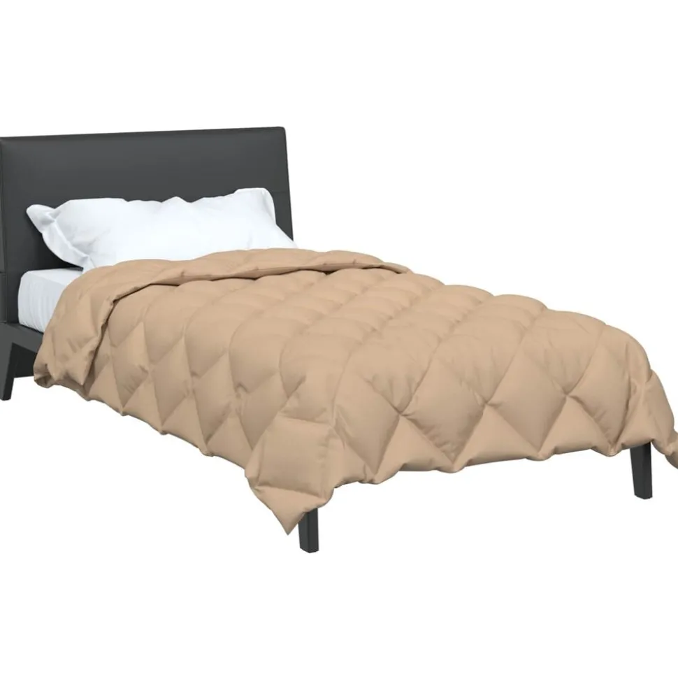 vidaXL Winter Dekbed Taupe 135 x 200 cm Microfiber