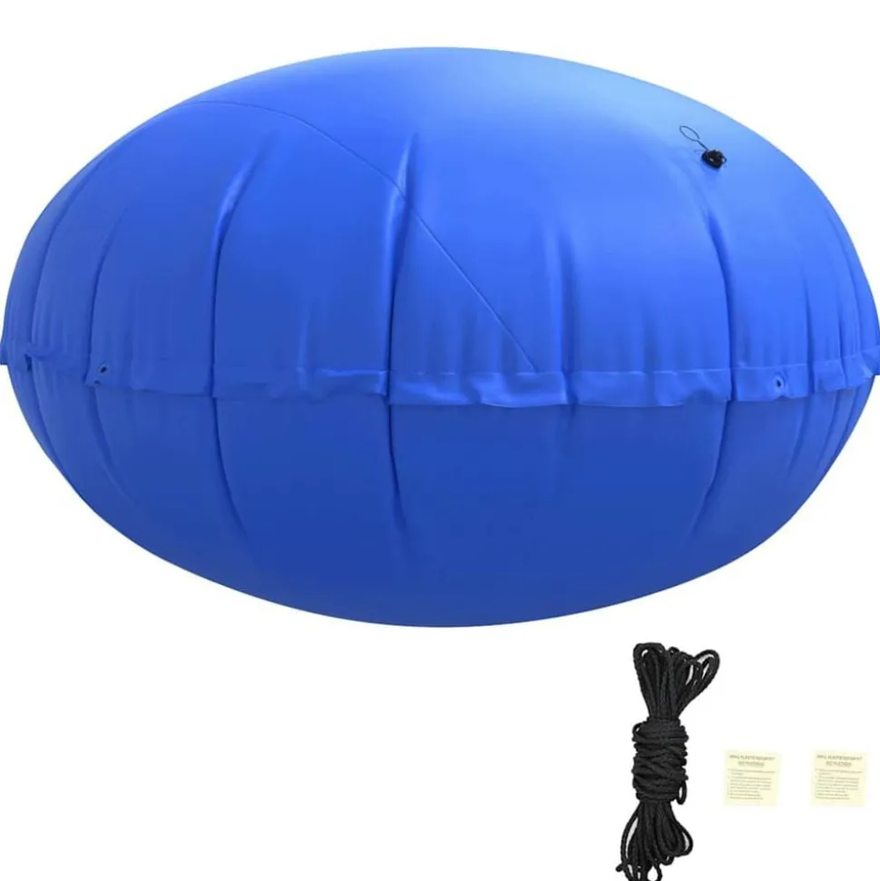 vidaXL Winter Pool Kussen Blauw Ø 220 x 140 cm PVC