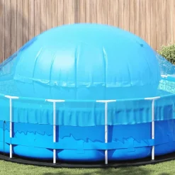 vidaXL Winter Pool Kussen Blauw Ø 220 x 140 cm PVC