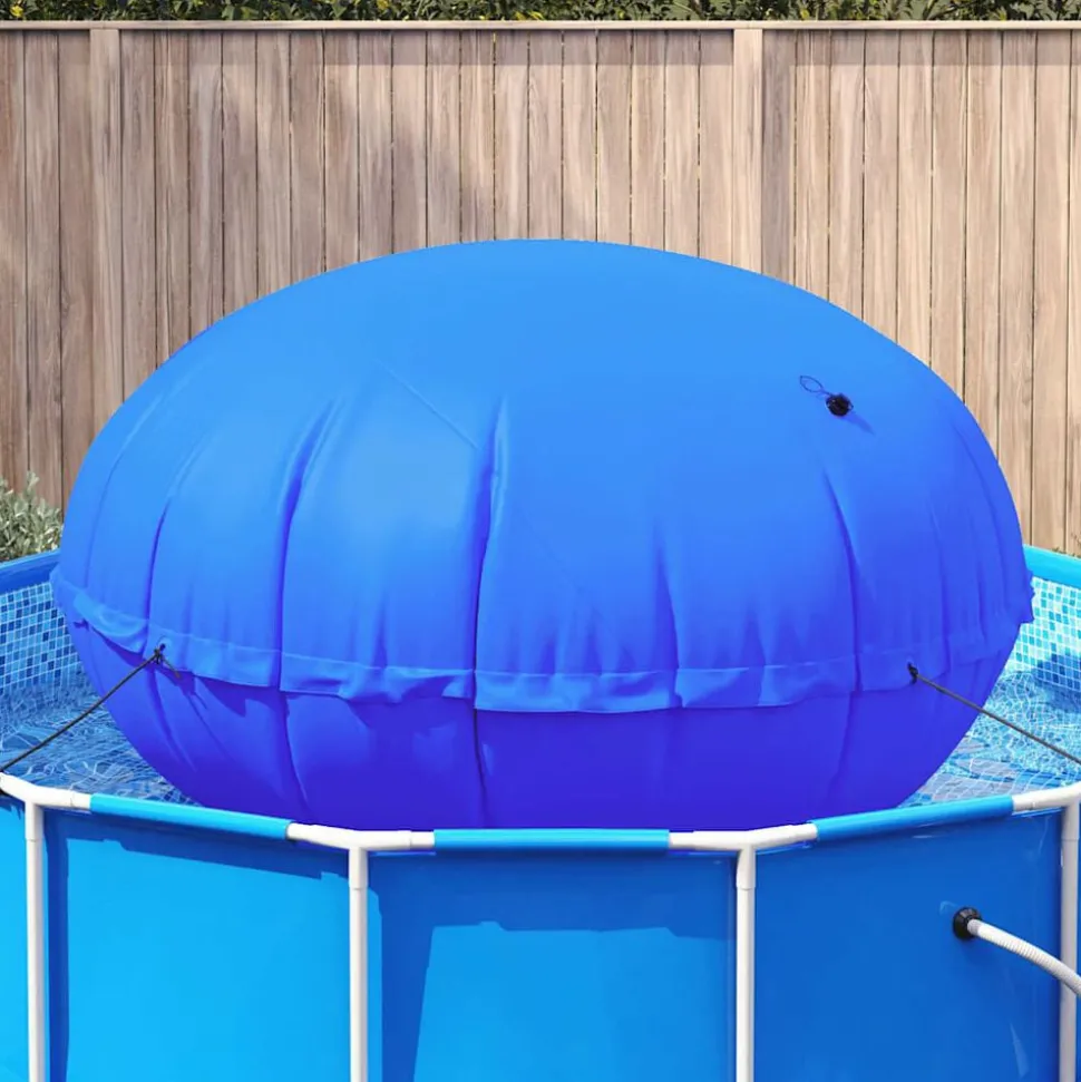 vidaXL Winter Pool Kussen Blauw Ø 220 x 140 cm PVC