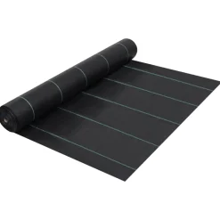 vidaXL Worteldoek 1x10 m PP zwart