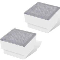 vidaXL 2x LED-lamp verzonken 100x100x68 mm