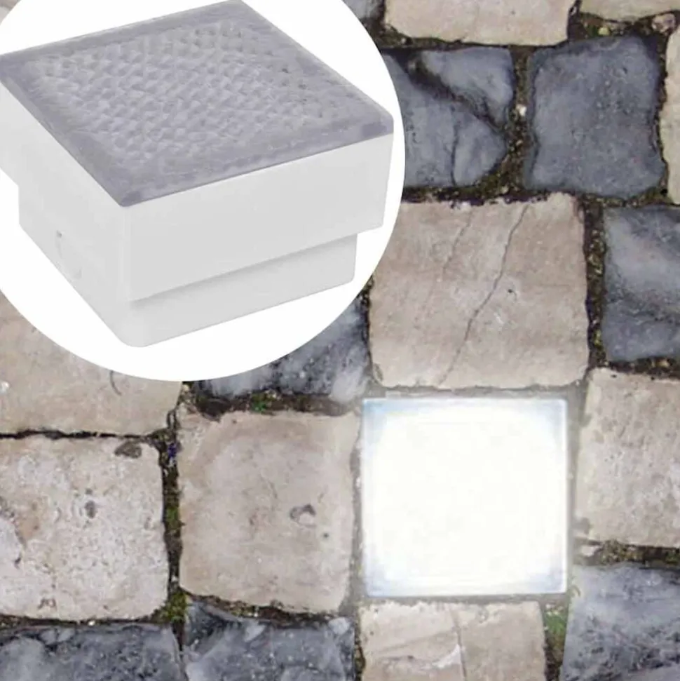 vidaXL 2x LED-lamp verzonken 100x100x68 mm