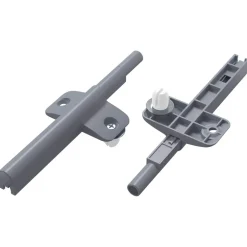 vidaXL Zachte Sluitdempers 2 pcs Grijs 125 x 47 x 15 mm PP