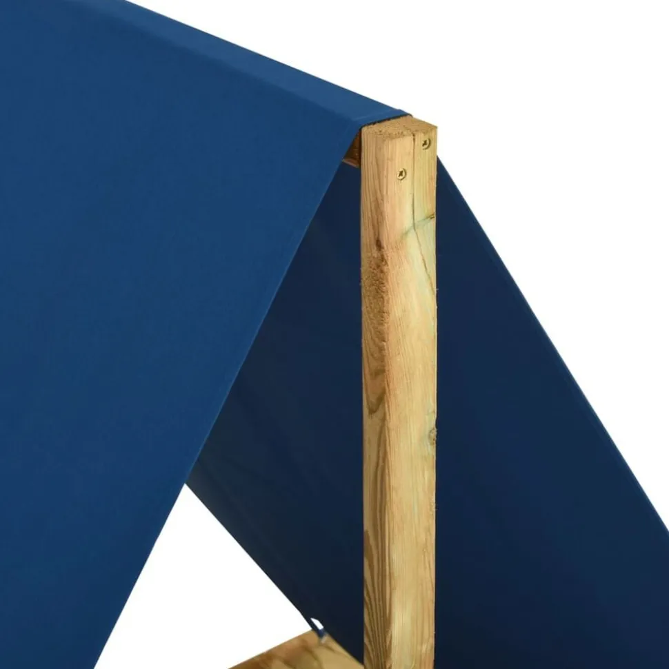 vidaXL Zandbak met dak 160x100x133 cm geïmpregneerd grenenhout