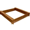 vidaXL Zandbak vierkant hout