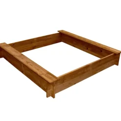 vidaXL Zandbak vierkant hout
