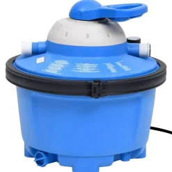 vidaXL Zandfilterpomp 200 W 25 L 385x620x432 mm blauw en zwart