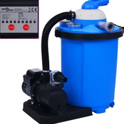 vidaXL Zandfilterpomp met timer 550 W 50 L