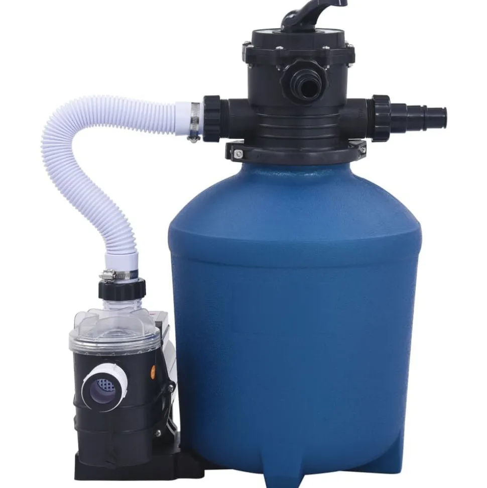 vidaXL Zandfilterpomp met timer 530 W 10980 L/u