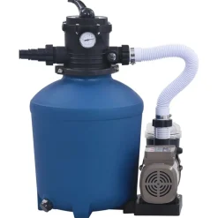 vidaXL Zandfilterpomp met timer 530 W 10980 L/u