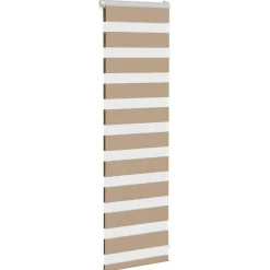 vidaXL Zebrajaloezie 40x100 cm stofbreedte 35,9 cm polyester zandbruin