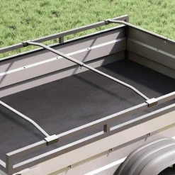 vidaXL Zeildoekbevestiging voor aanhangwagens 3 pcs Zilver 130-210 cm