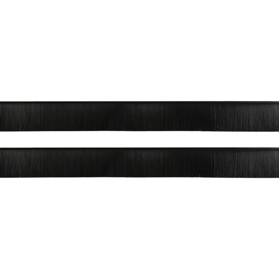 vidaXL Zelfklevende Deurborstels 2 pcs Zwart 100 cm Aluminium Legering