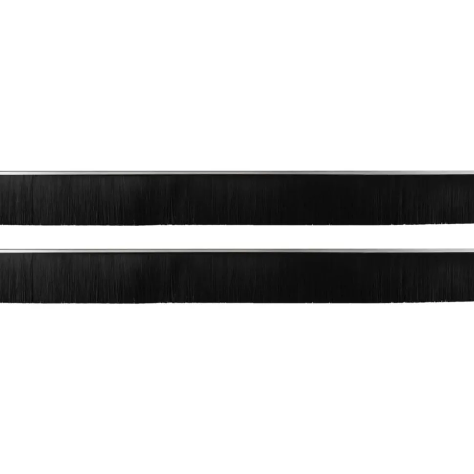 vidaXL Zelfklevende Deurborstels 2 pcs Zilver 100 cm