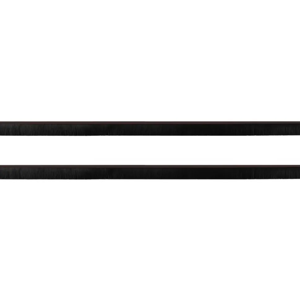 vidaXL Zelfklevende Deurborstels 2 pcs Bruin 100 cm Aluminium Legering