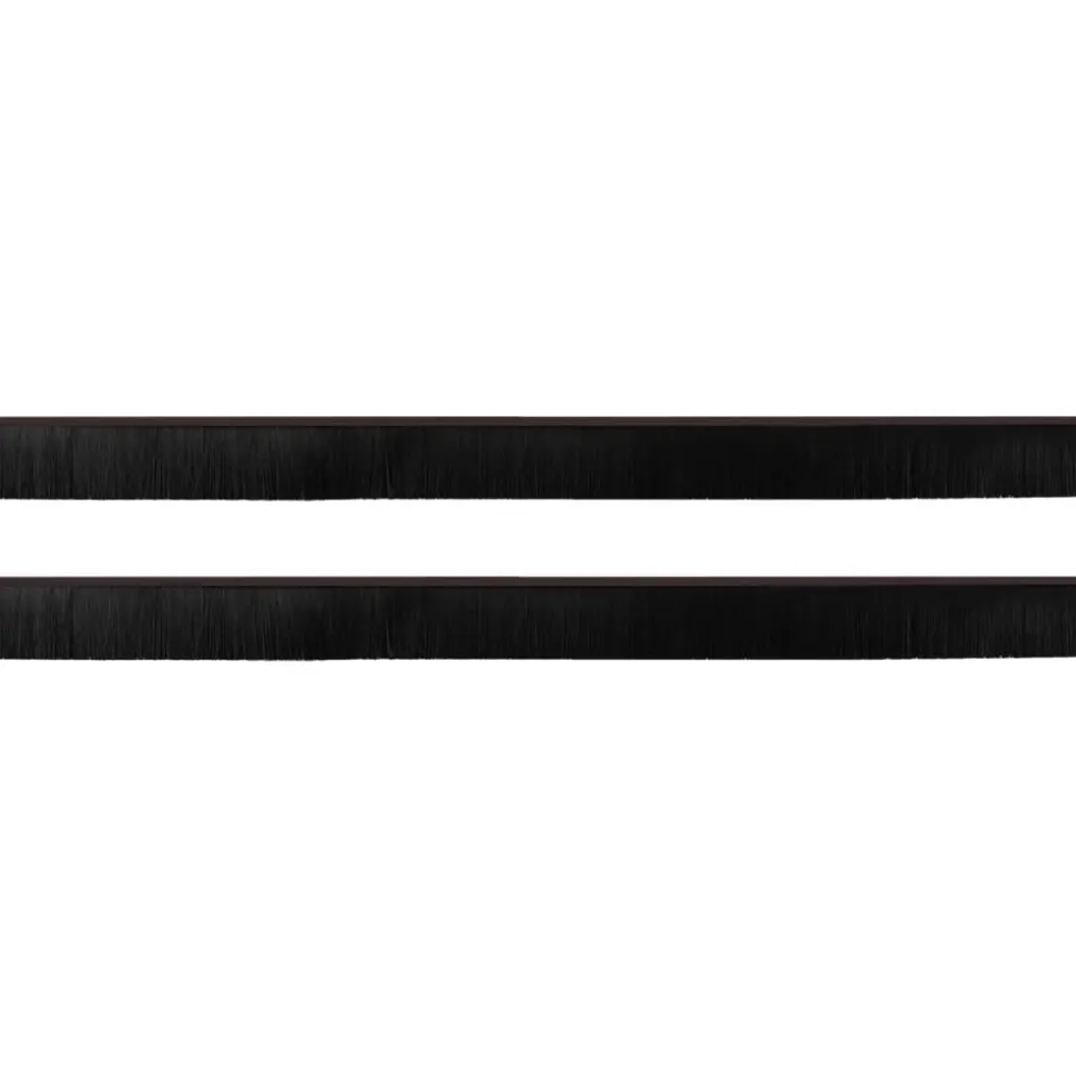 vidaXL Zelfklevende Deurborstels 2 pcs Bruin 100 cm Aluminium Legering