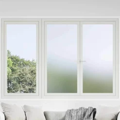 vidaXL Zelfklevende Raamfolie Frosted Grijs 45 x 2000 cm PVC