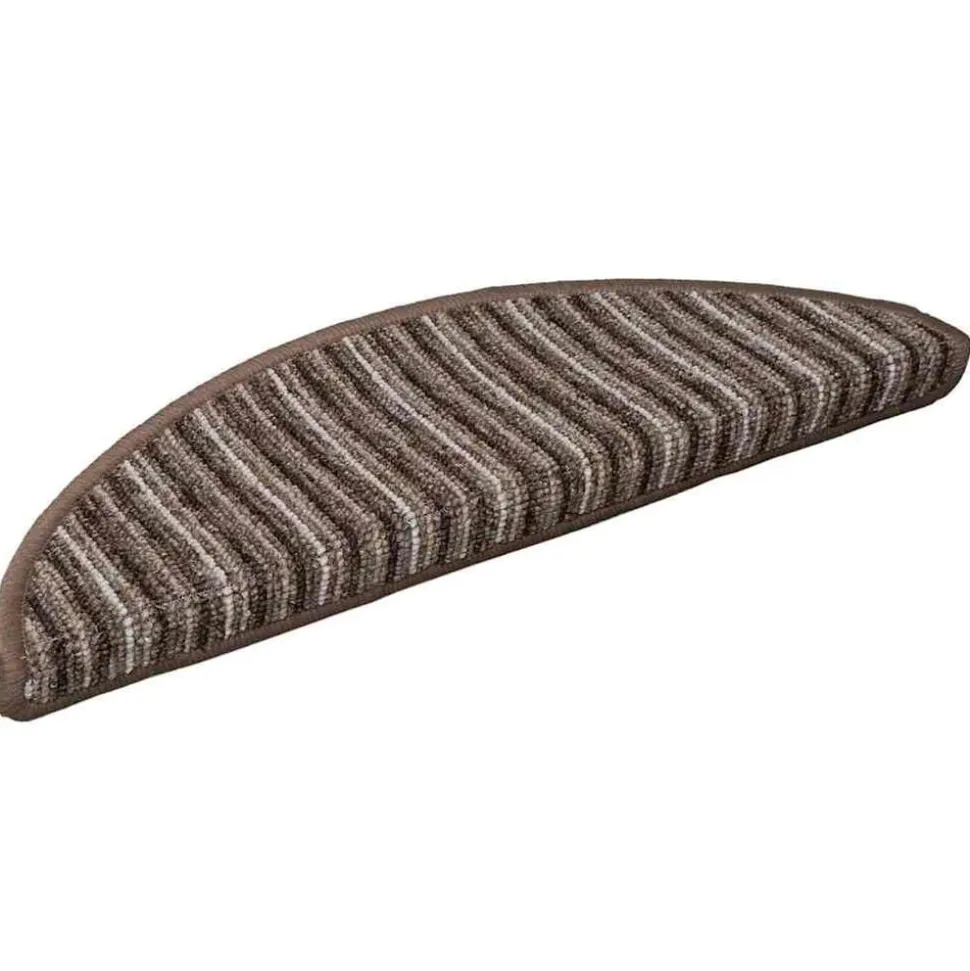 vidaXL Zelfklevende Trapmatten 15 pcs Bruin 56 x 17 x 3 cm
