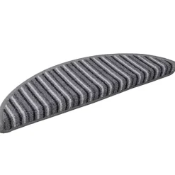 vidaXL Zelfklevende Trapmatten 15 pcs Grijs 56 x 17 x 3 cm