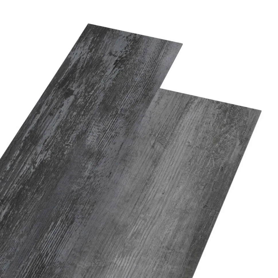 vidaXL Zelfklevende Vloerplank 32 pcs Glanzend Grijs 4,46 m² PVC