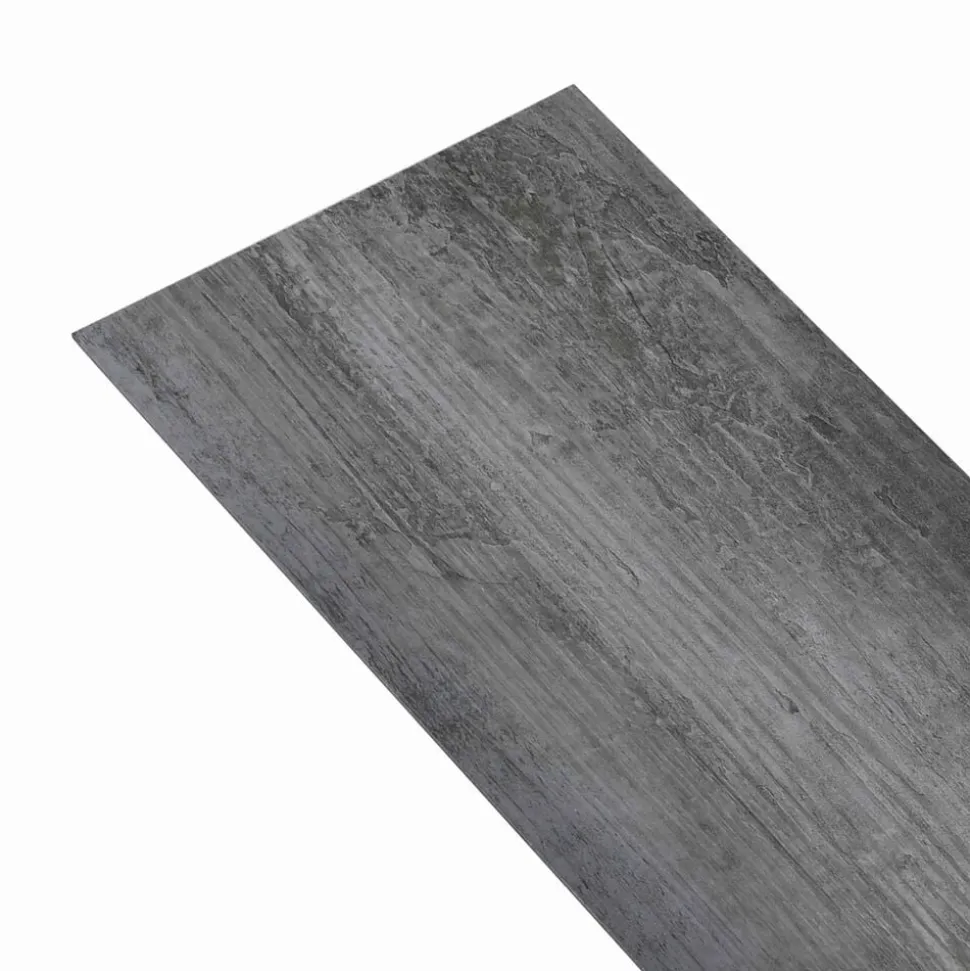 vidaXL Zelfklevende Vloerplank 32 pcs Glanzend Grijs 4,46 m² PVC