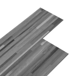 vidaXL Zelfklevende Vloerplank 32 pcs Gestreept Grijs 4,46 m² PVC
