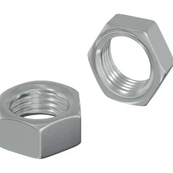 vidaXL Zeshoekige Moer 2 pcs Zilver M6 Metaal