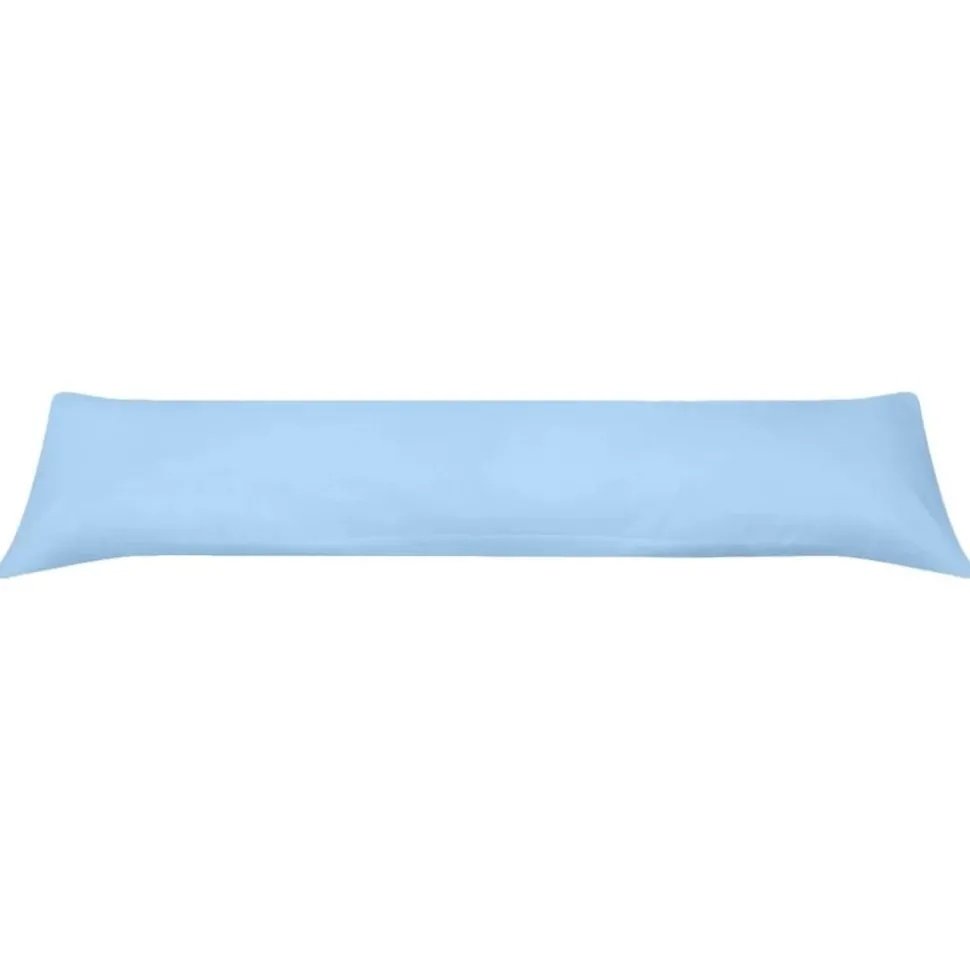 vidaXL Zijslaapkussen 40x145 cm blauw