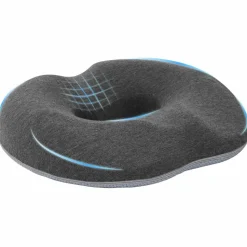 vidaXL Zitkussen Éénkleurig Donkergrijs 42 x 36,5 x 8 cm Traagschuim