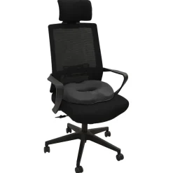 vidaXL Zitkussen Éénkleurig Donkergrijs 42 x 36,5 x 8 cm Traagschuim