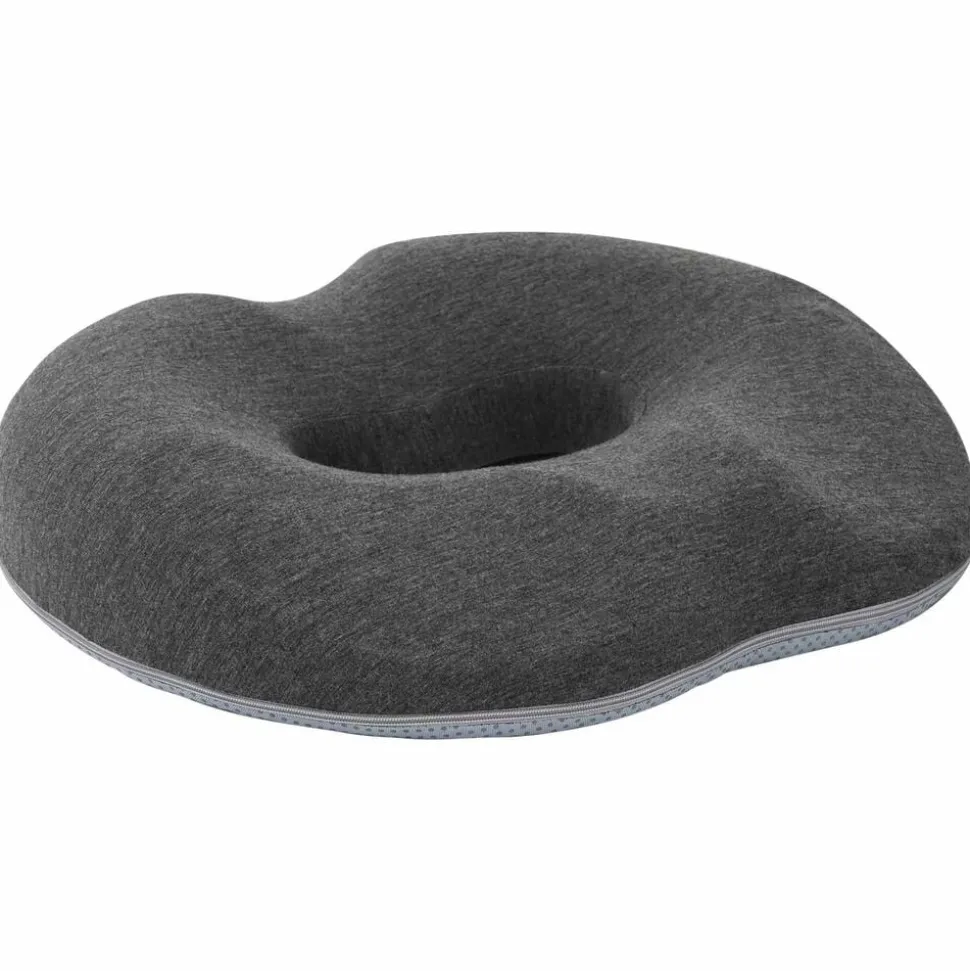 vidaXL Zitkussen Éénkleurig Donkergrijs 42 x 36,5 x 8 cm Traagschuim
