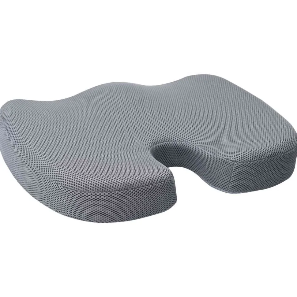 vidaXL Zitkussen Éénkleurig Grijs 47 x 37 x 8 cm Traagschuim
