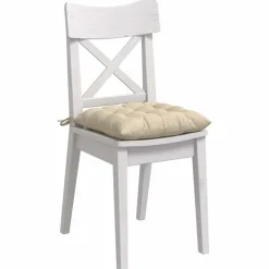 vidaXL Zitkussens 4 pcs Crème 40 x 40 x 6 cm Stof