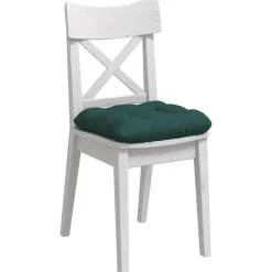 vidaXL Zitkussens 4 pcs Donkergroen 40 x 40 x 12 cm Stof