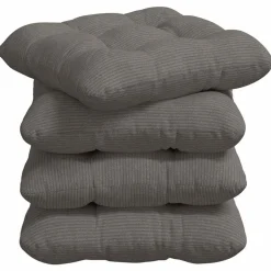 vidaXL Zitkussens 4 pcs Lichtgrijs 40 x 40 cm Katoen Stof